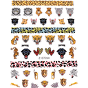 JNBS Nail Sticker Halloween Wild Cats