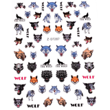 JNBS Nail Sticker Halloween Wild Beasts