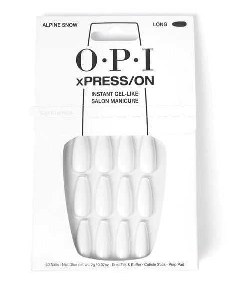 OPI xPRESS/ON Press On Nails Alpine Snow (Long)