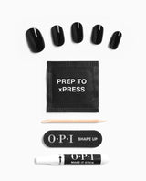 OPI xPRESS/ON Press On Nails Black Onyx (Short)