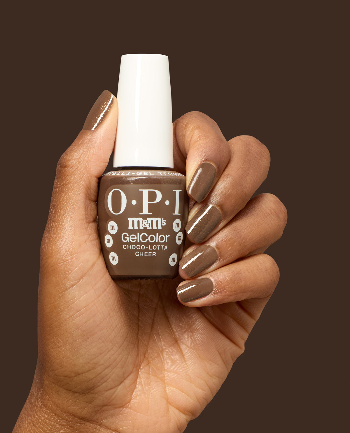 OPI x M&M'S Gel Nail Polish - Choco-lotta Cheer (HPT04)