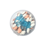 JNBS Double End Nail Chrome Powder Brush Sponge Applicators