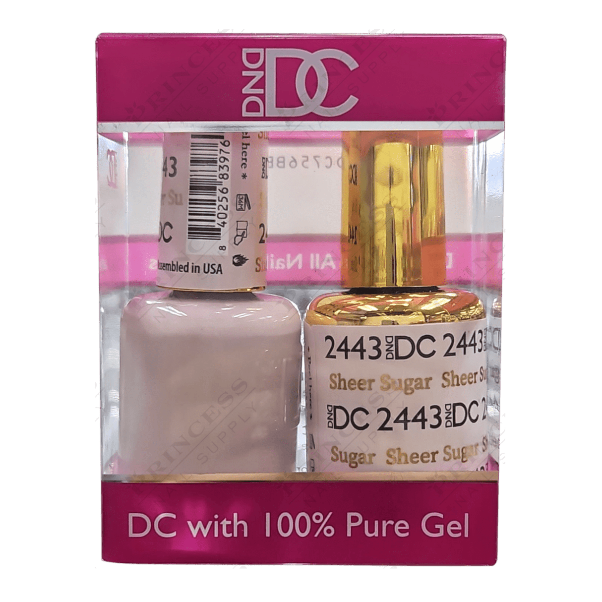 DND DC Duo Gel Matching Color 2443 Sheer Sugar