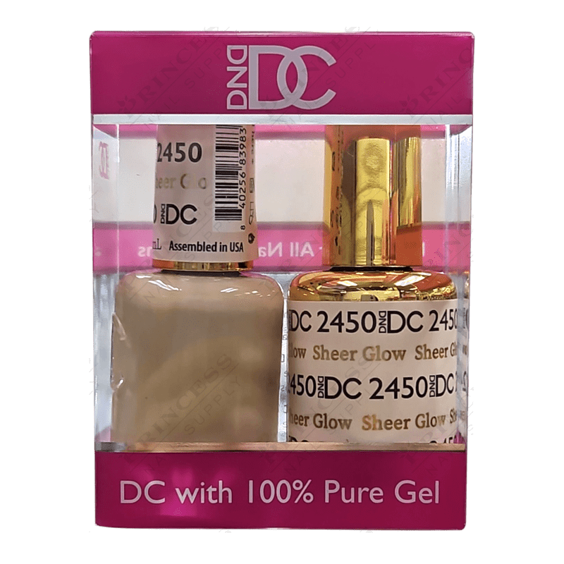 DND DC Duo Gel Matching Color 2450 Sheer Glow