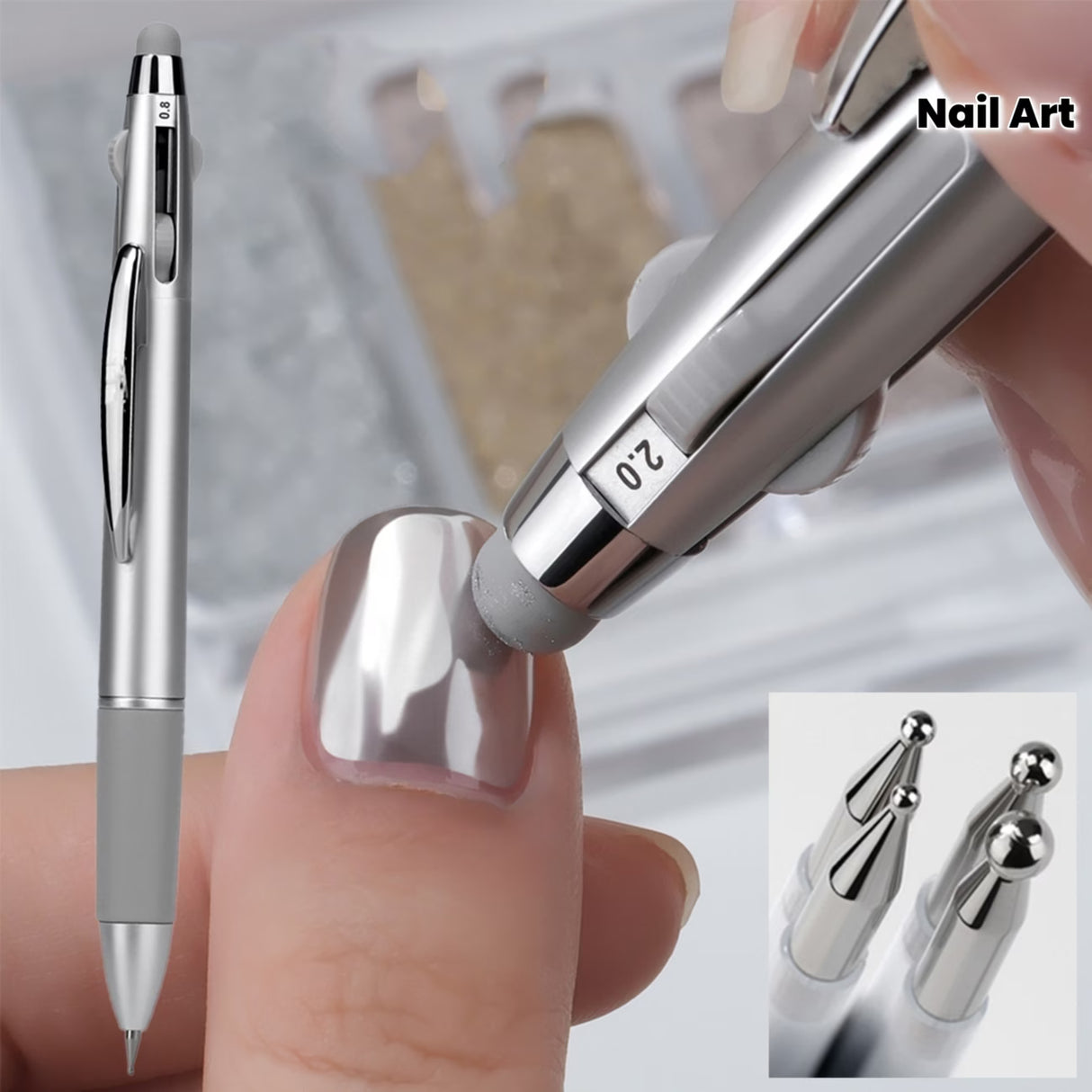 JNBS Nail Art Dotting Pen 4 + 1 IN 1