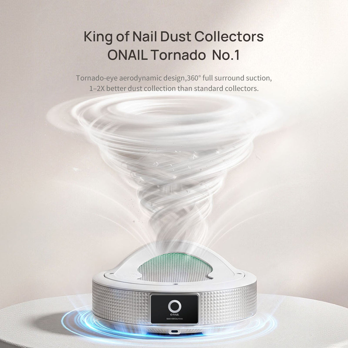 ONAIL Tornado No.1 Plug-in Nail Dust Collector | Professional Salon Vacuum