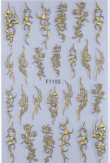 Nail Stickery 3D Flame Line Nail Art Stickers - F1105