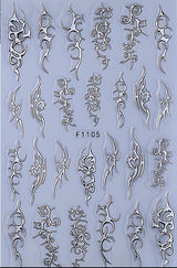 Nail Stickery 3D Flame Line Nail Art Stickers - F1105