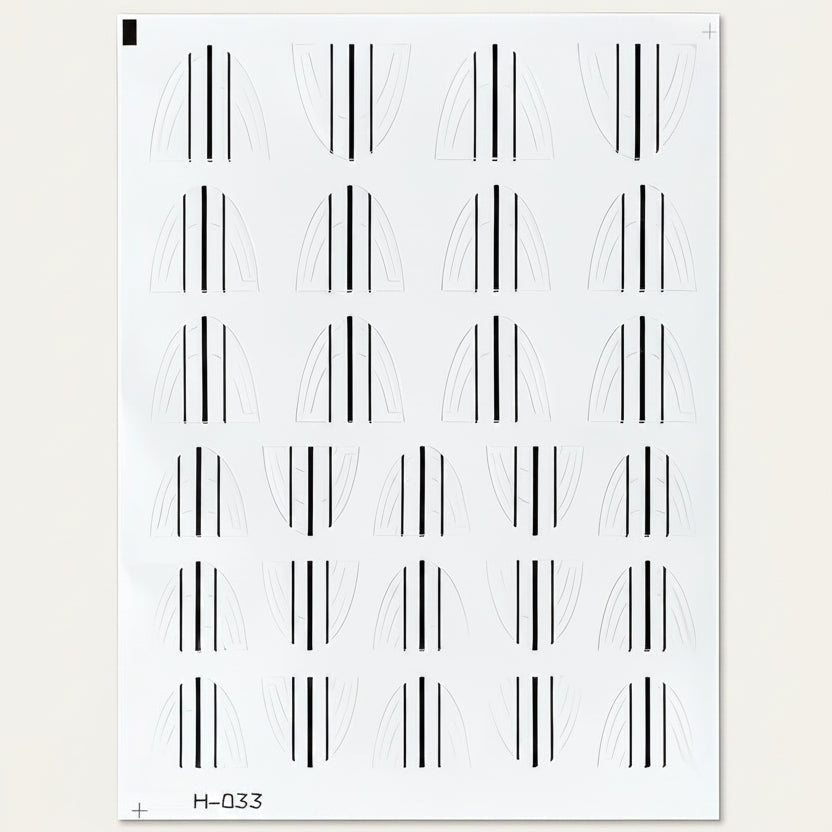 JNBS French Manicure Guide Stickers - Nail Art H-033