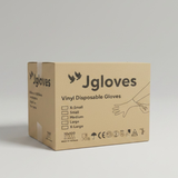 JGLOVES Clear Vinyl Exam Gloves