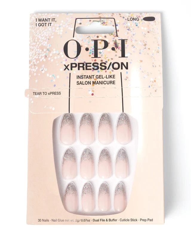 OPI xPRESS/ON Press On Nails I Want It, I Got It (Long)