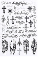 Joyful Nail Gothic Style Dark "Sweet Cool" Nail Art Stickers LS-J196