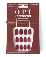 OPI xPRESS/ON Press On Nails Linger Over Coffee (Short)