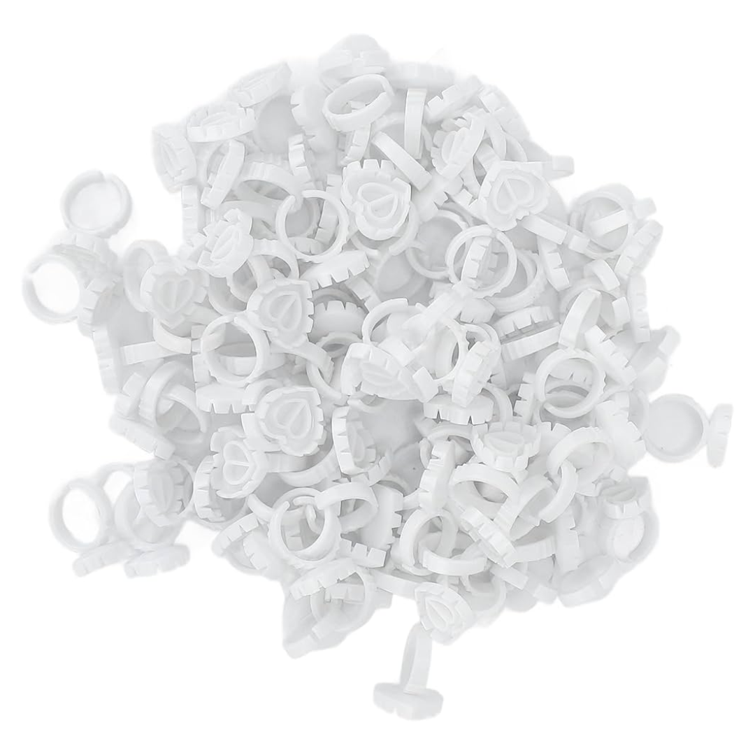 Little Lash Glue Rings Heart (100 pcs / pack)