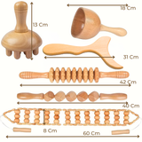 JNBS Wooden Therapy Massage Tool Set
