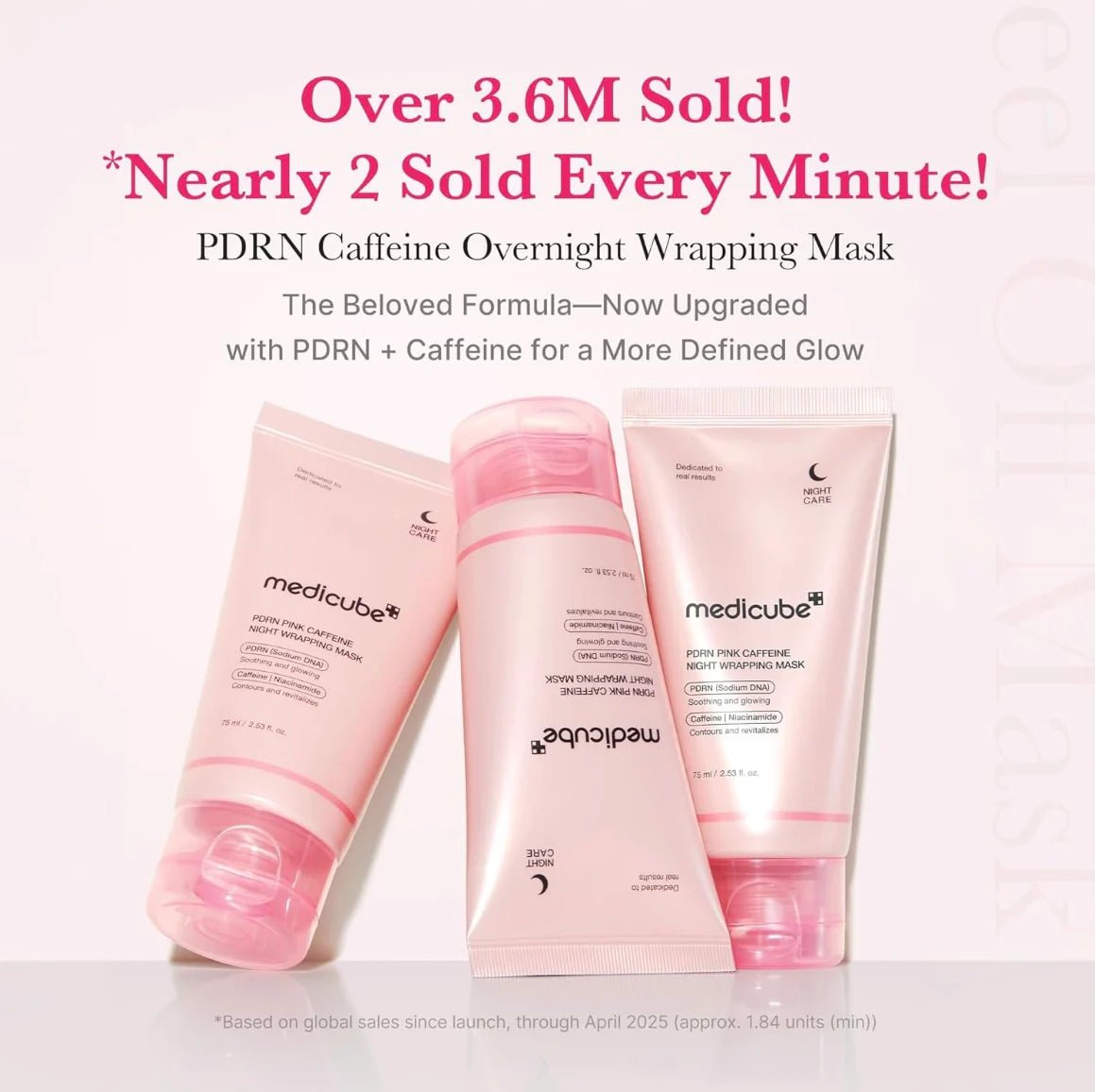 MEDICUBE PDRN Pink Caffeine Night Wrapping Mask 75mL