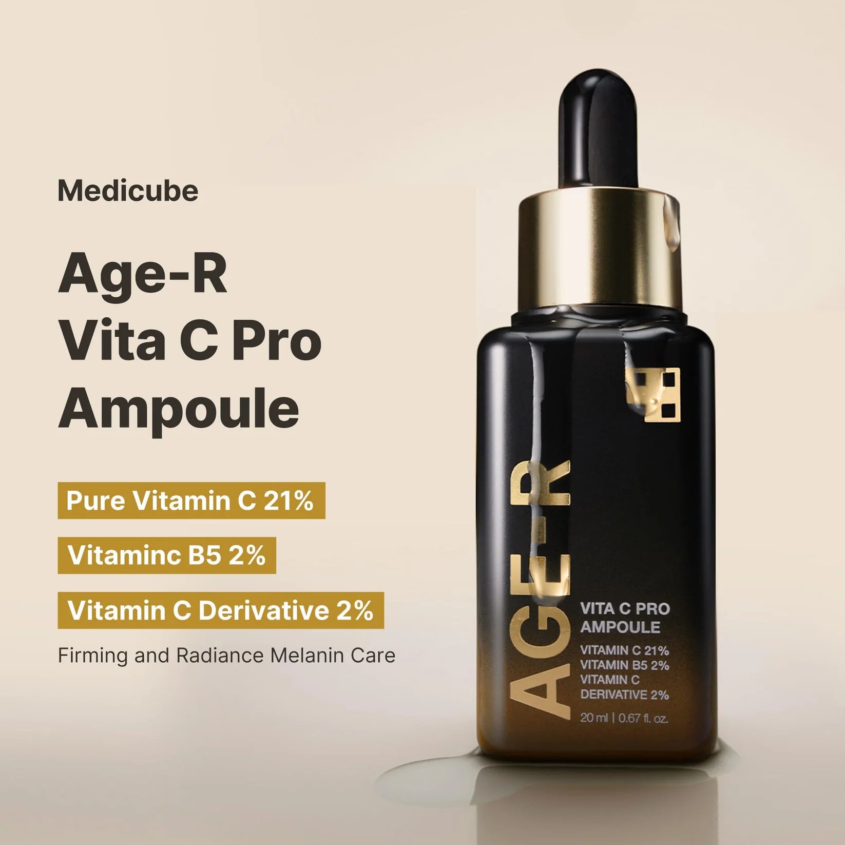 MEDICUBE AGE-R Vita C Pro Ampoule 20mL – Jessica Nail & Beauty Supply