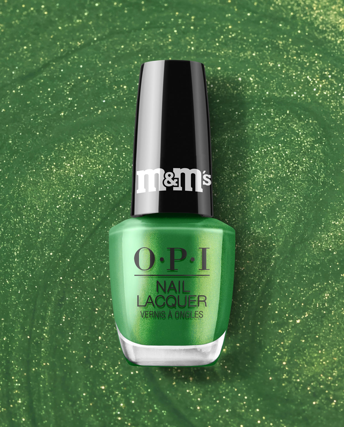 OPI x M&M'S Nail Lacquer - Merry Crunch-mas (HRT06)