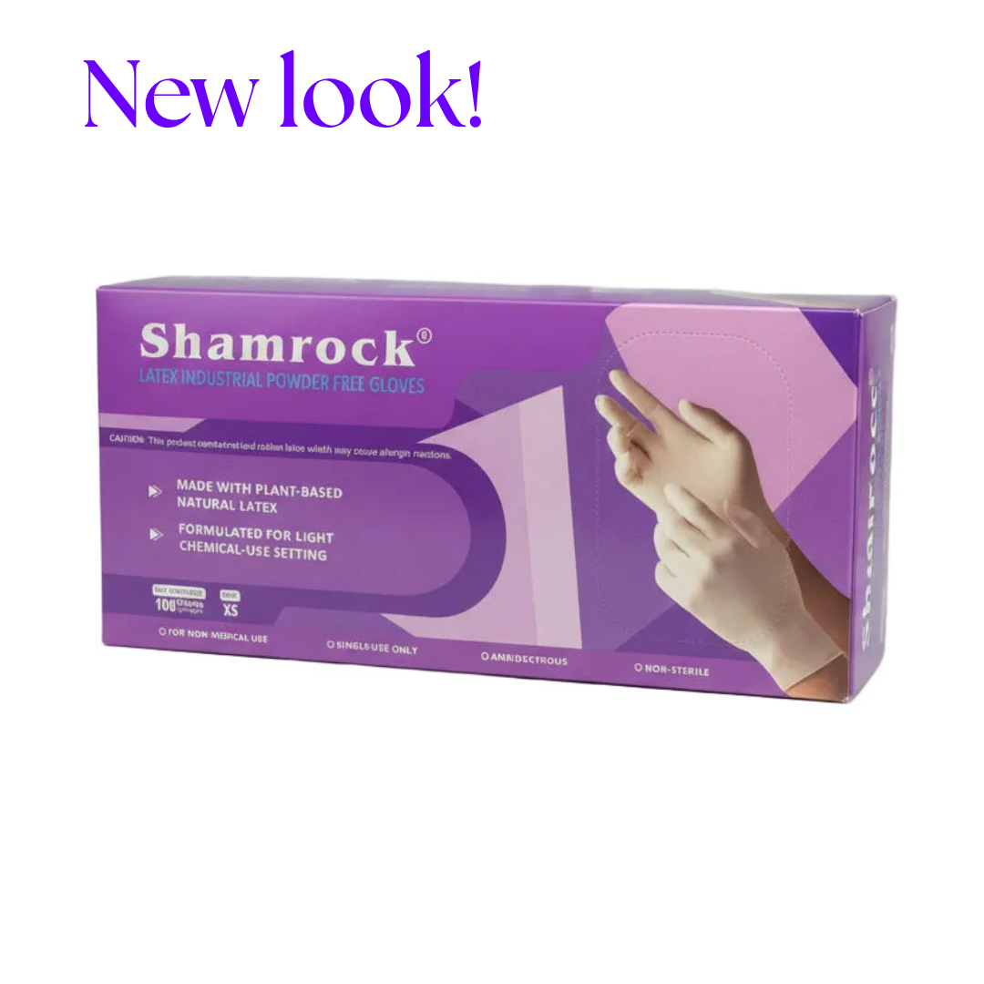 Shamrock Latex Industrial Powder Free Gloves