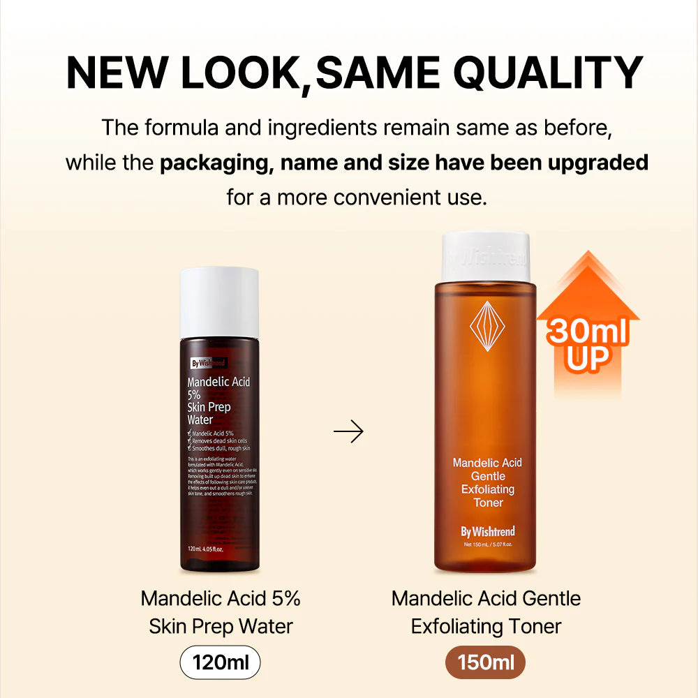 BY WISHTREND Mandelic Acid Gentle Exfoliating Toner 150mL