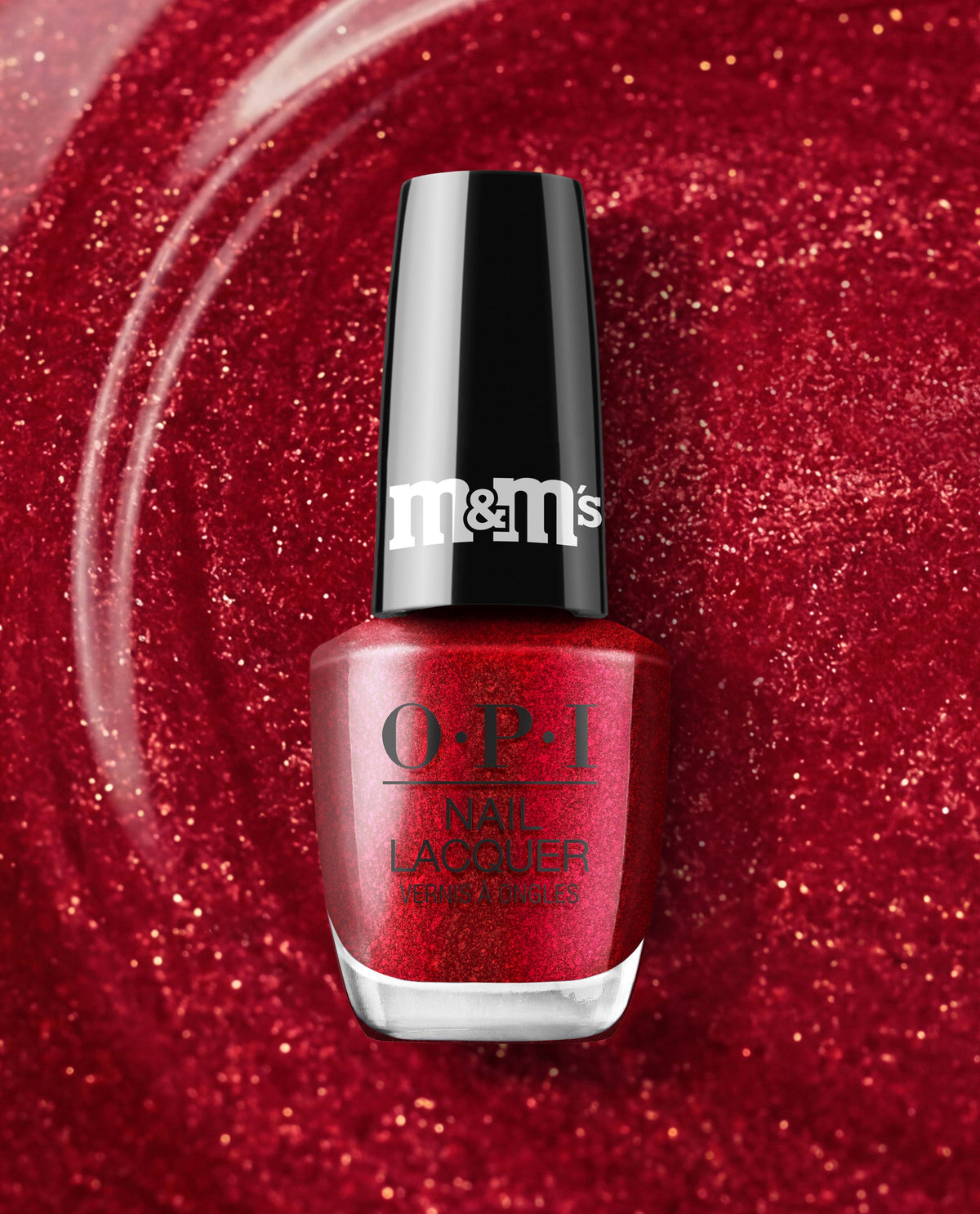 OPI x M&M'S Nail Lacquer - Red-iculously Sweet (HRT12)