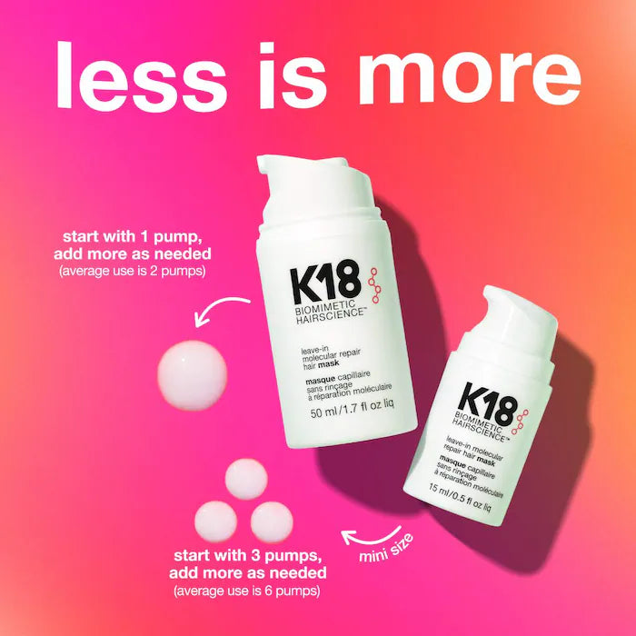 K18 Biomimetic Hairscience Professional Leave-In Molecular Repair Mask 0.5 fl. oz.