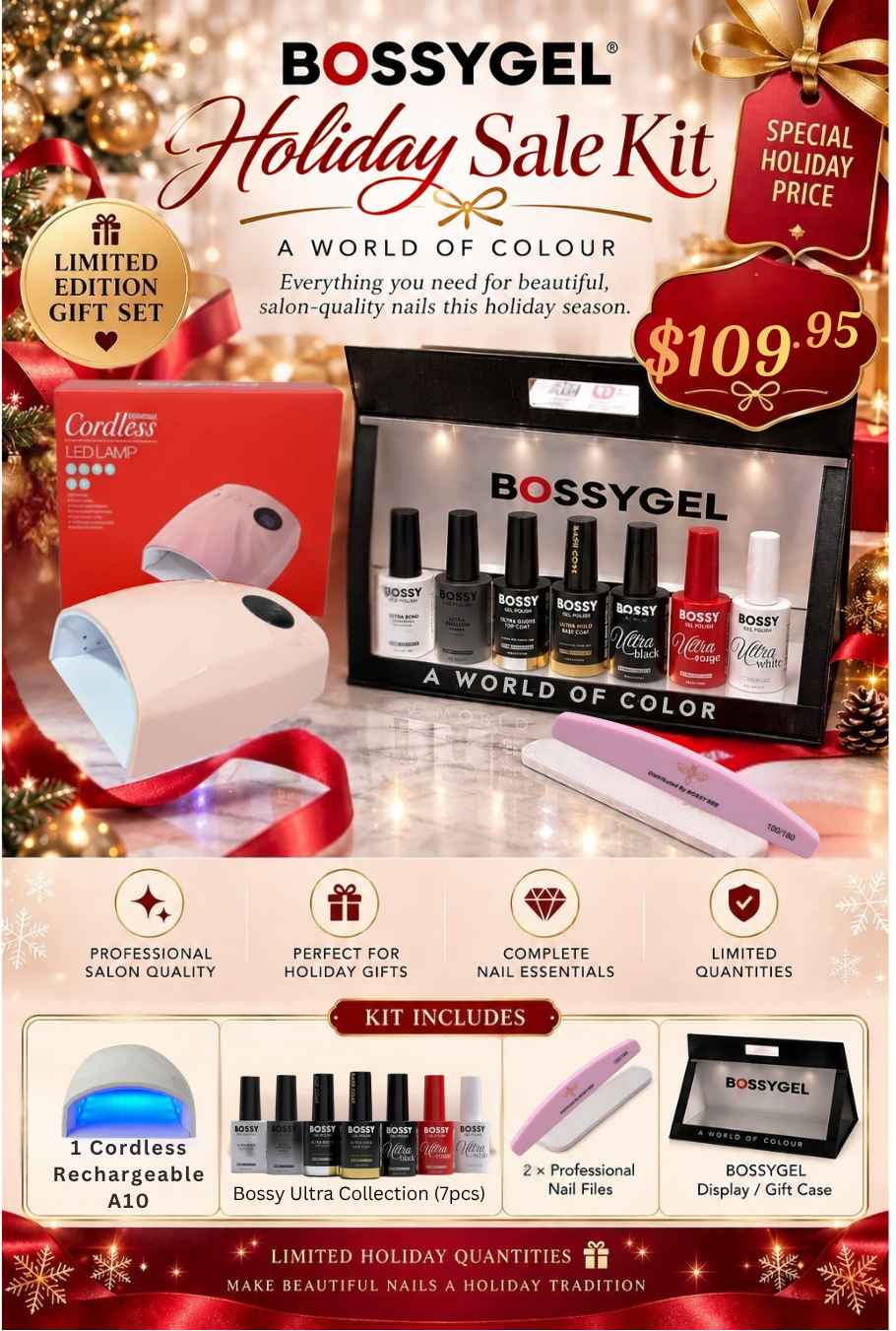 BOSSYGEL Limited Edition Holiday Gel Polish Gift Set #2