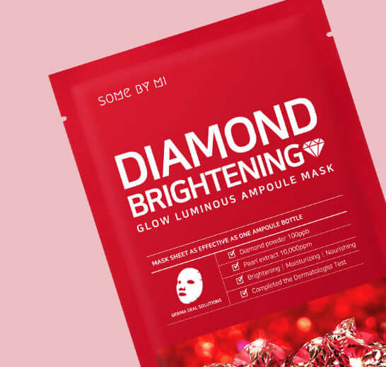 SOME BY MI Red Diamond Brightening Glow Luminous Ampoule Mask (25g*1ea)
