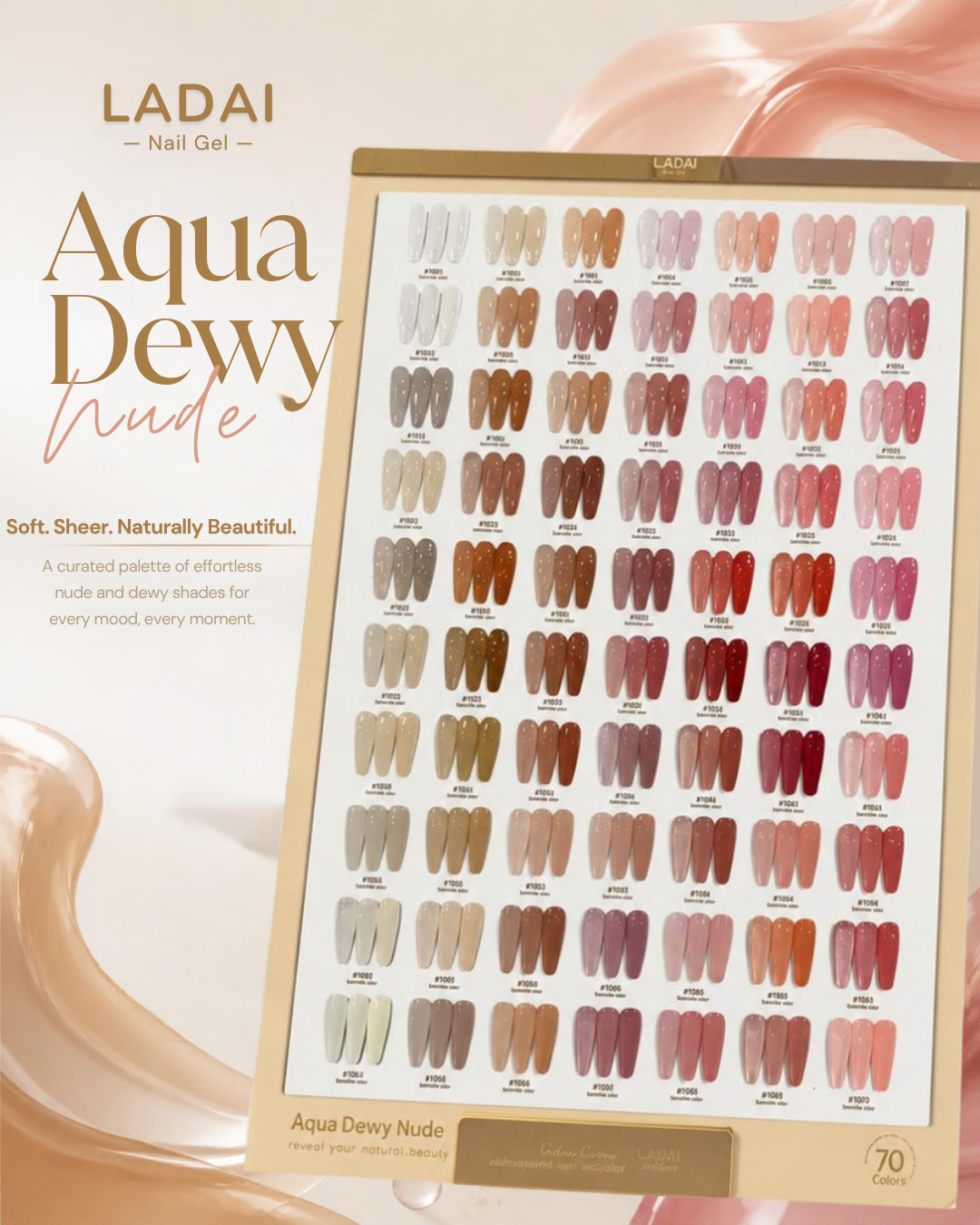 LADAI Aqua Dewy Nude Gel Polish Collection (70 Shades)