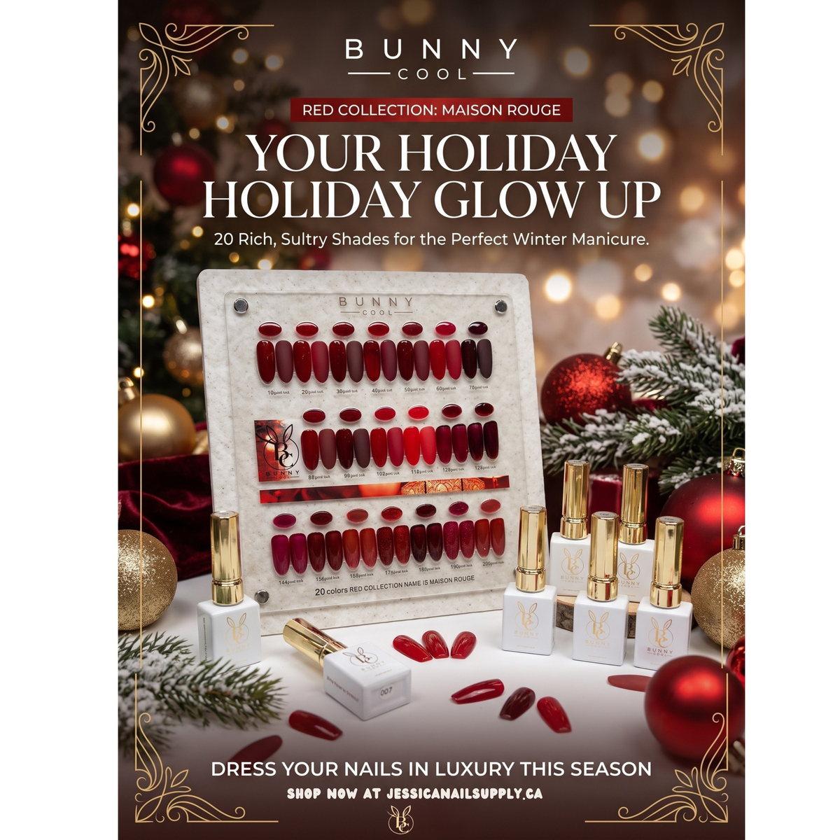 BUNNY COOL - Maison Rouge Collection – 20 Colors Gel Polish Set