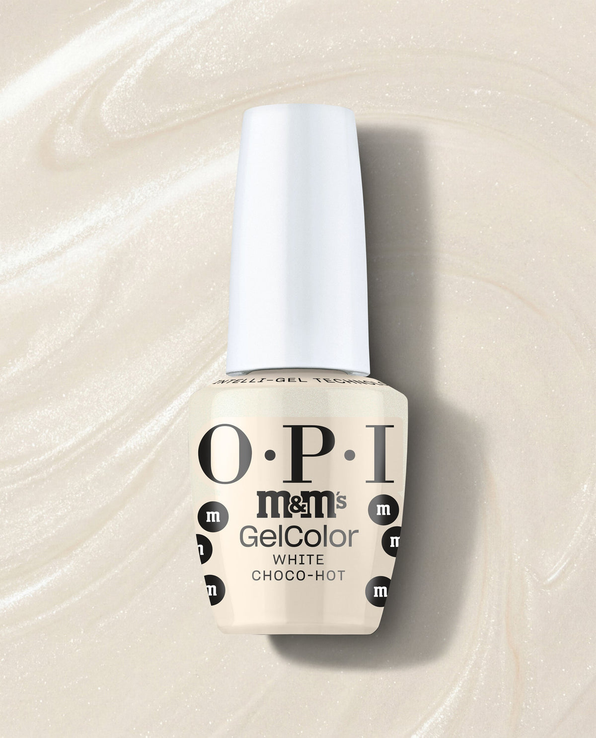 OPI x M&M'S Gel Nail Polish - White Choco-hot (HPT11)