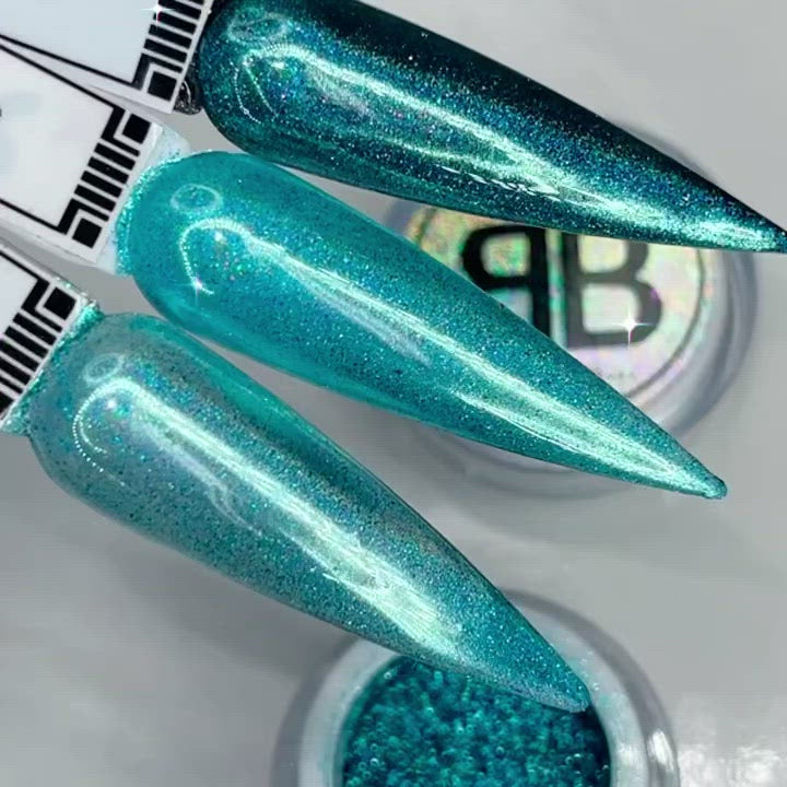 Beauty Boss Nail Chrome SL0406 Blue Holographic