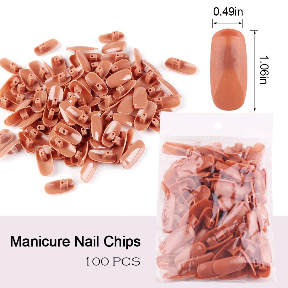 Cre8tion Replacement Nail Tips for Nail Training Practice Hand