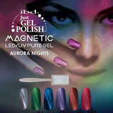 IBD Gel Polish AURORA NIGHTS Magnetic Cat Eye Electro Violet