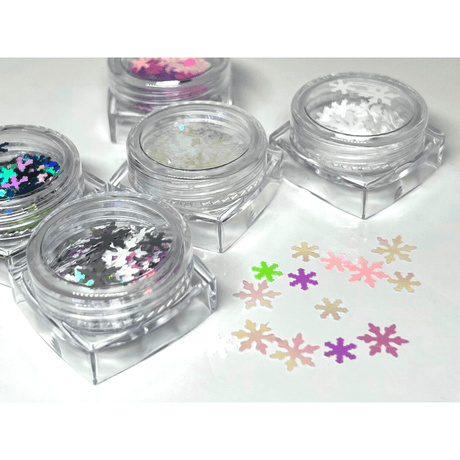 JNBS Nail Flakes Glitters Colorful Snowflakes