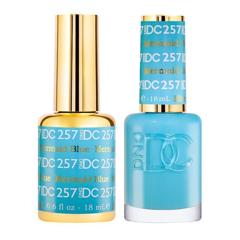 DND DC Duo Gel Matching Color - 257 BLUE MERMAID - Jessica Nail & Beauty Supply - Canada Nail Beauty Supply - DND DC DUO