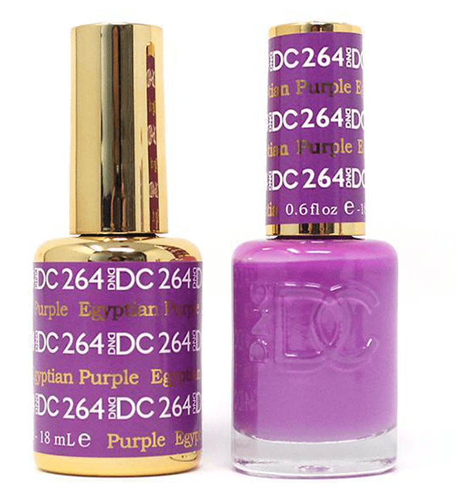 DND DC Duo Gel Matching Color - 264 EGYPTIAN PURPLE - Jessica Nail & Beauty Supply - Canada Nail Beauty Supply - DND DC DUO
