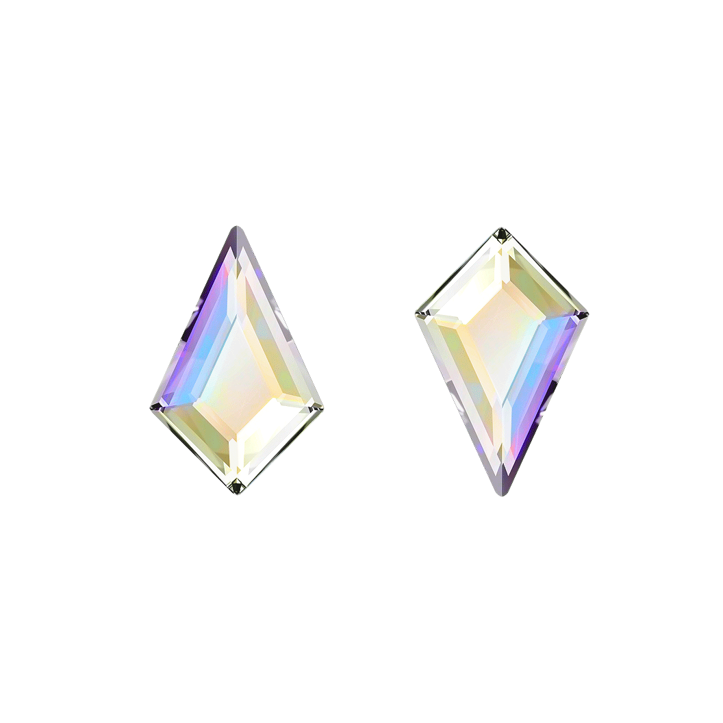 JNBS Crystal Rhinestone Arrow (Kite) Flatback Crystal AB