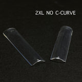 Oulà Nail Enhancement Tips SQUARE 2XL NO & LOW C CURVE (Box of 500 tips)