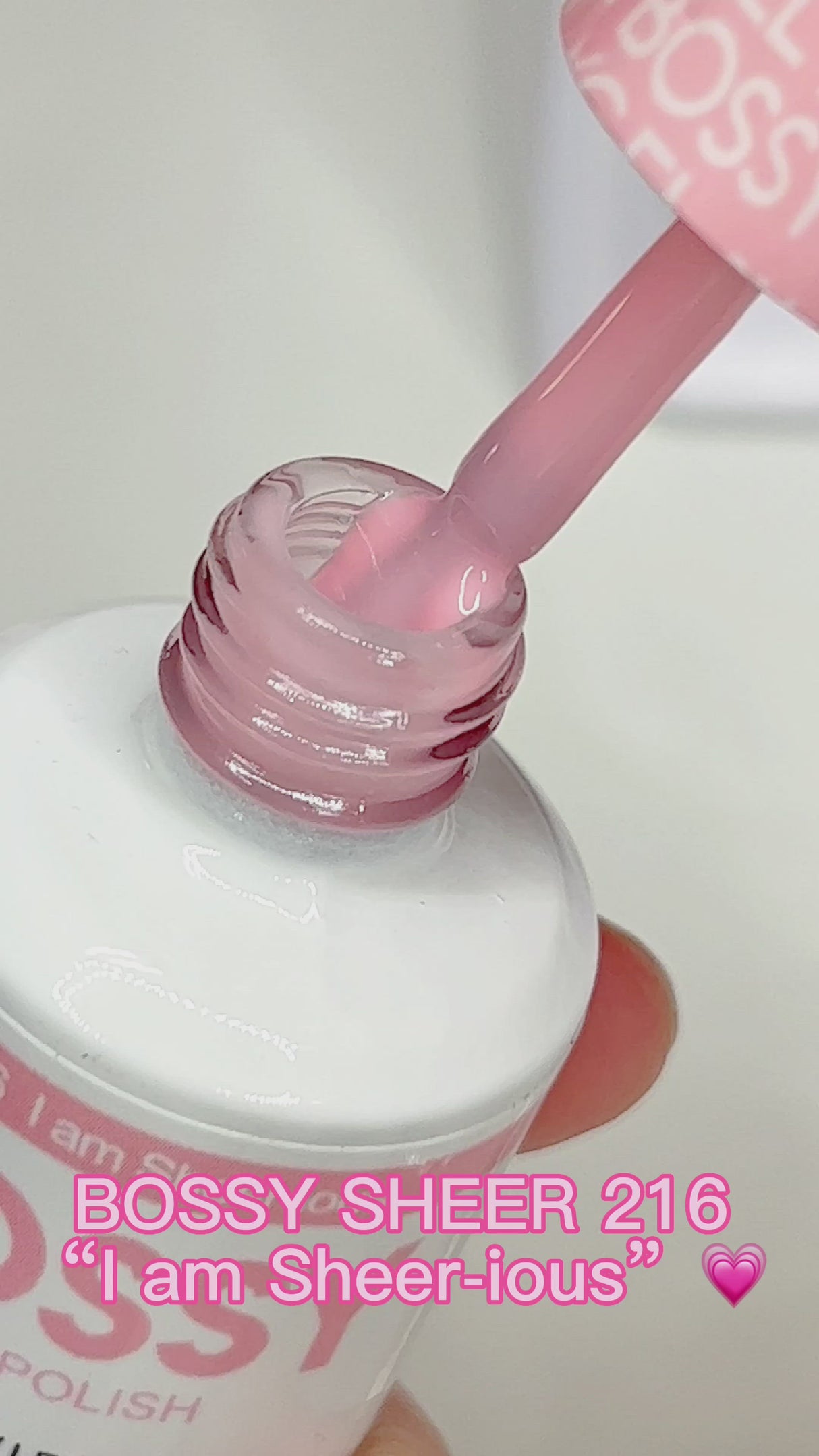 Bossy Gel Polish BS 216 I am Sheer-ious