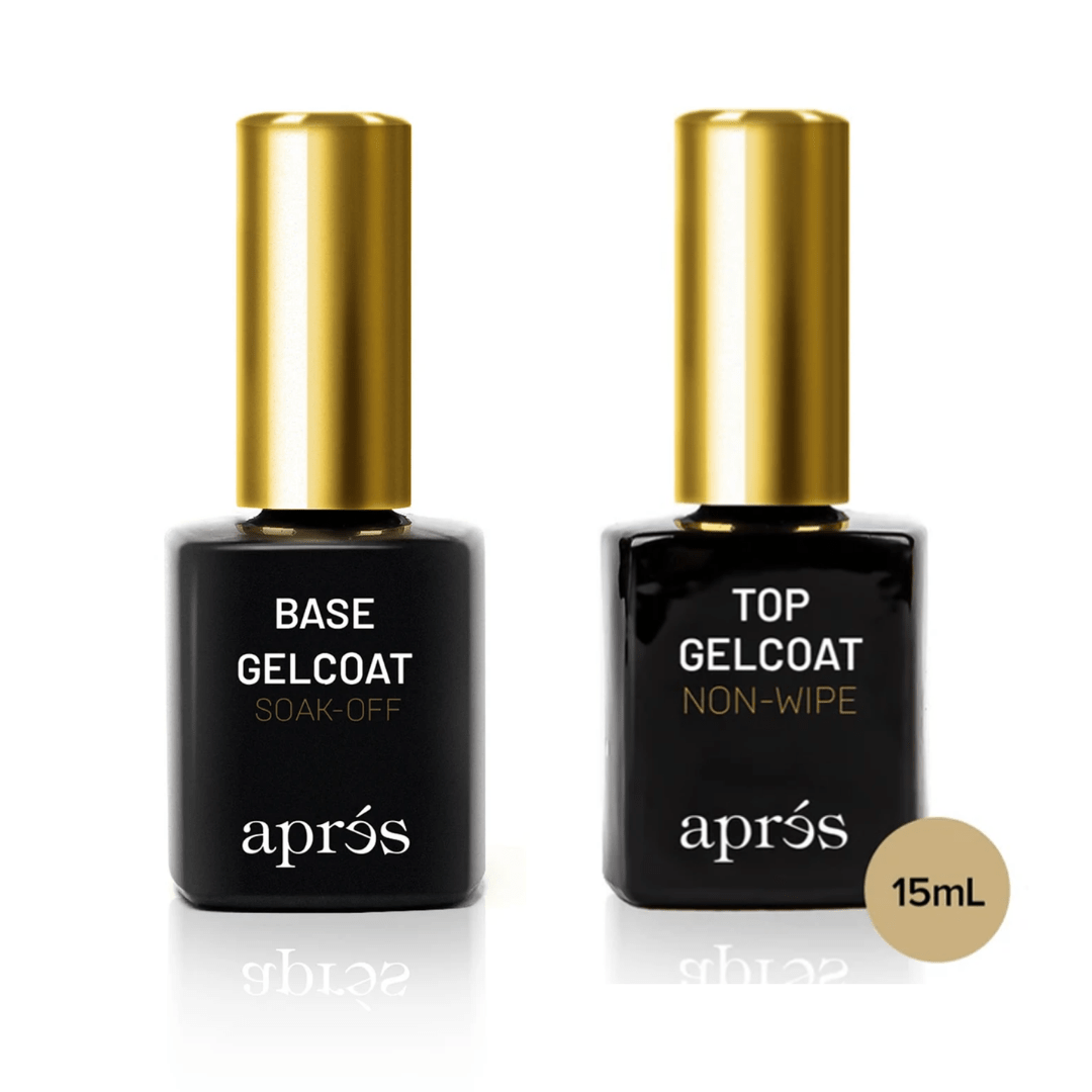 Apres Gel Coat Duo Base Coat Soak Off and Top Coat Non Wipe