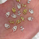 JNBS Nail Charm Metal Gold & Silver Rose