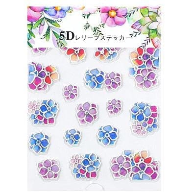 JNBS 5D Flowers Nail Sticker