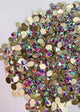 JNBS Crystal Rhinestone Oval Pure Leaf Flatback  Crystal AB (Bag of 20pcs)