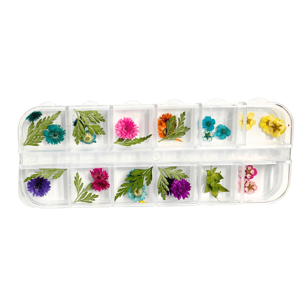 JNBS Nail Art Dried Flower Set 18 (Box of 12 Colors)