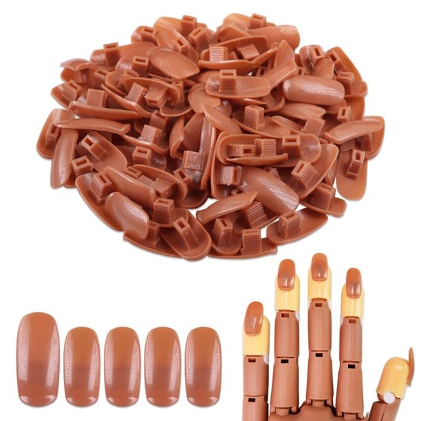 Cre8tion Replacement Nail Tips for Nail Training Practice Hand