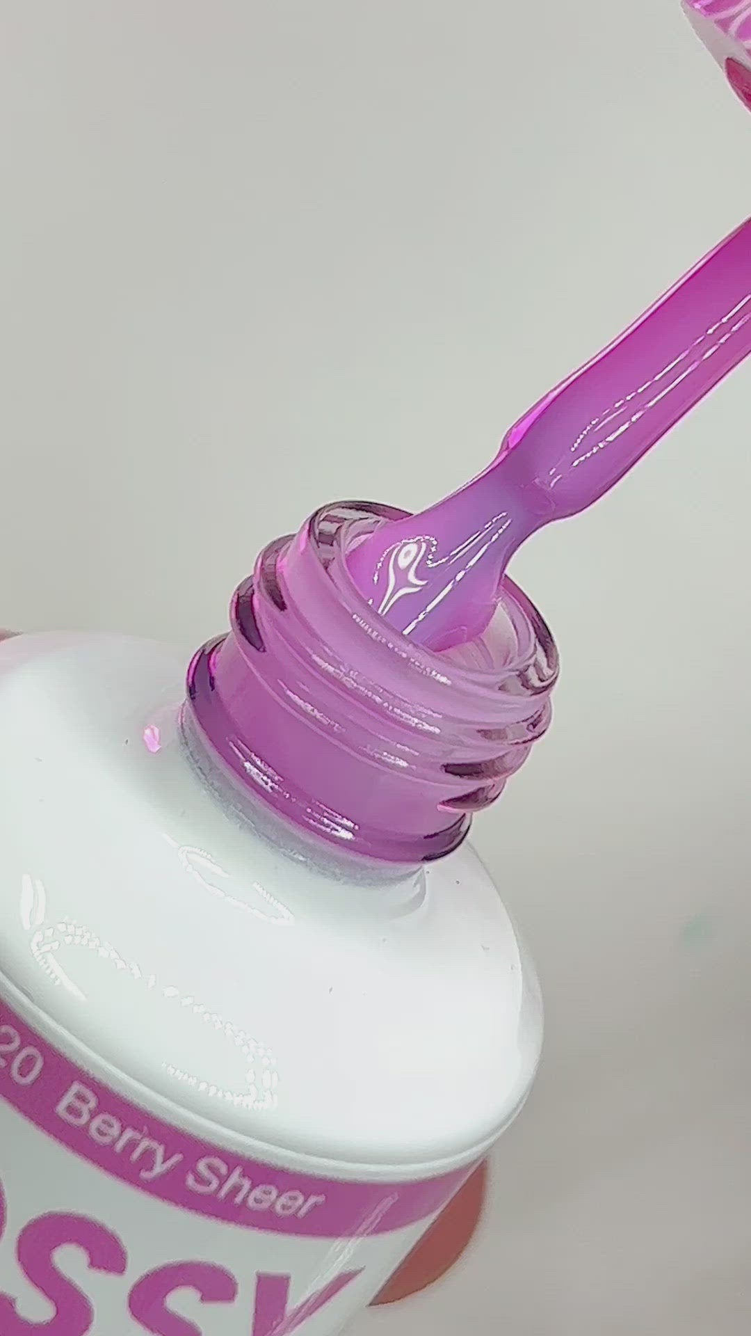 Bossy Gel Polish BS 220 Berry Sheer