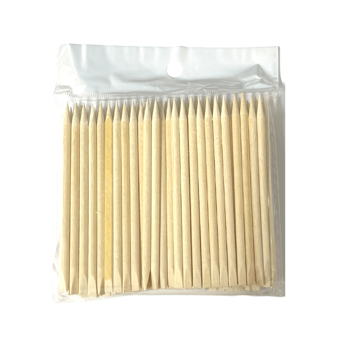 Silver Star Wooden Stick (Bag of 100pcs) 2 Sizes