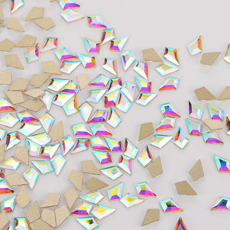 JNBS Crystal Rhinestone Arrow (Kite) Flatback Crystal AB
