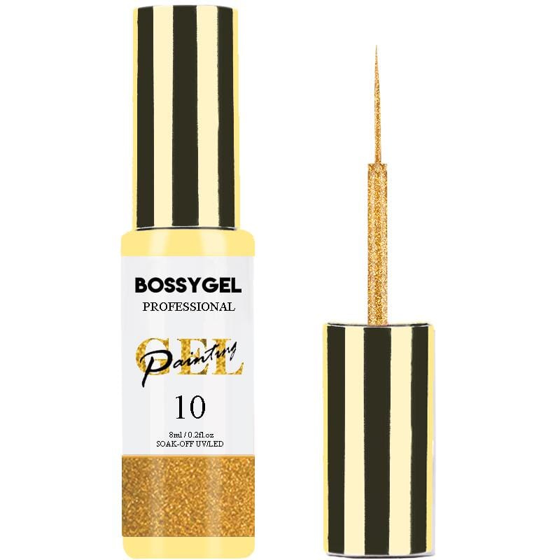 BOSSY Painting Gel Art Liner 10 Glitter Gold